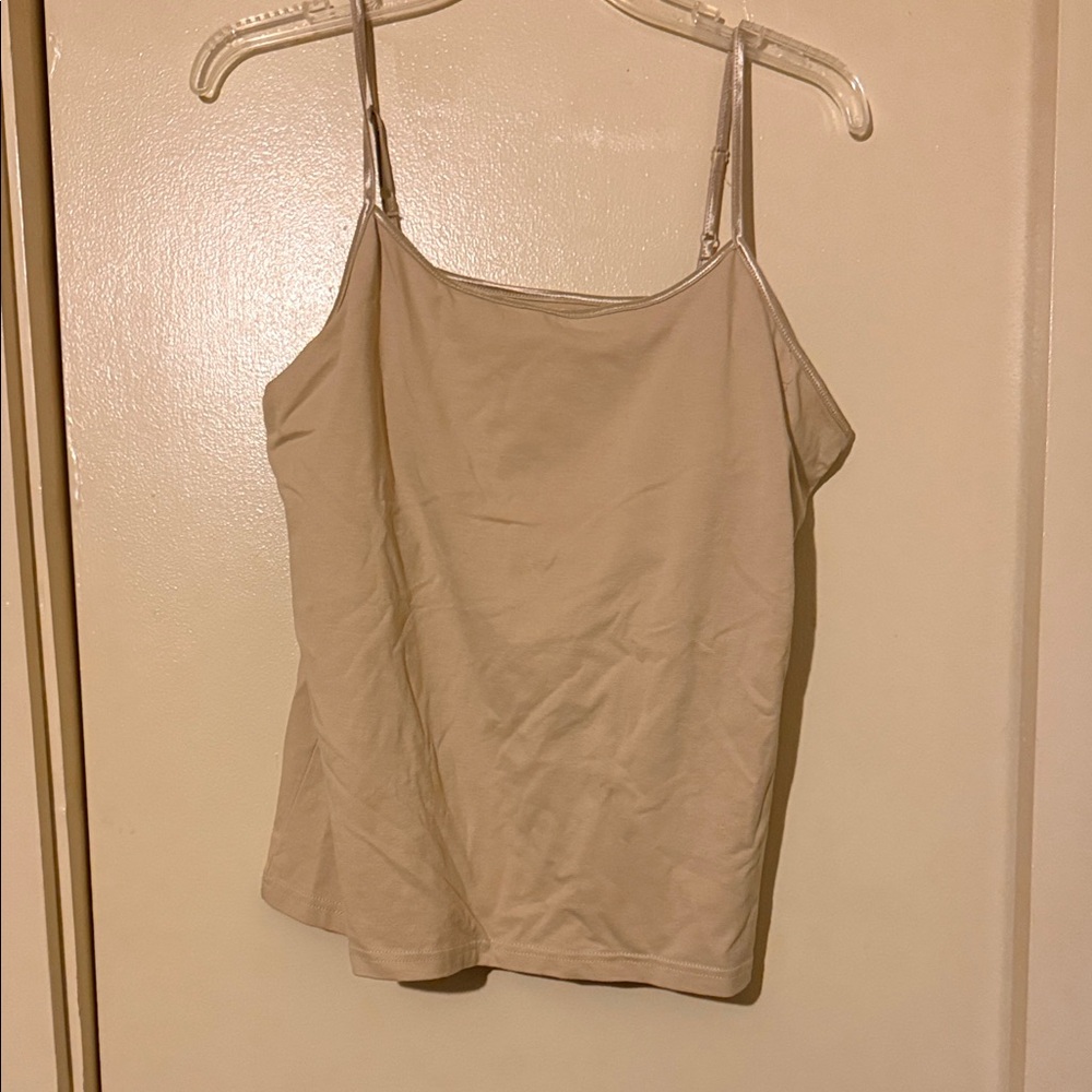 Ana New Approach Women's Beige Spaghetti Strap Top